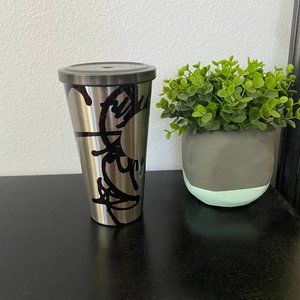 Starbucks Graffiti Black Silver Tumbler